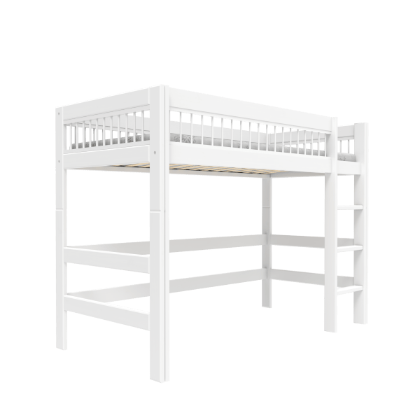 Low loft bed with straight ladder Breeze