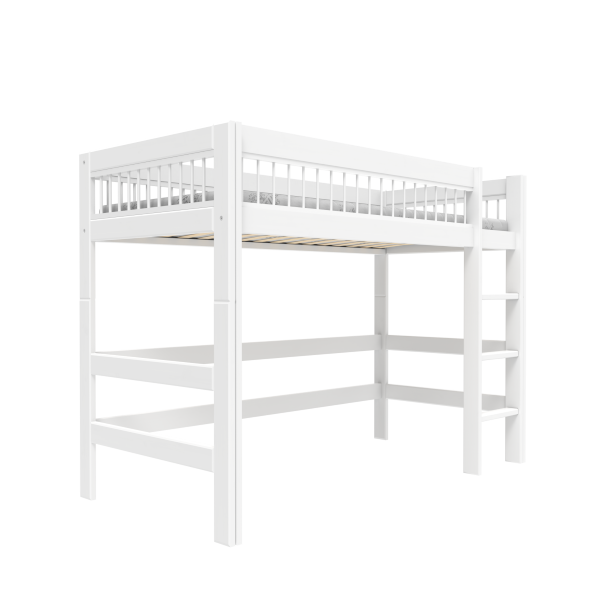 Low loft bed with straight ladder - Breeze