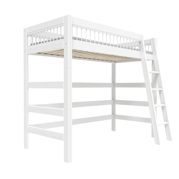 High bed with slanted ladder Breeze