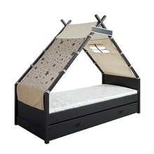 Load image into Gallery viewer, Tipi bed OVER THE MOON - Black Edition
