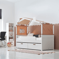 Cool Kids Furniture Cool Kids bed Cool Kids Bed with Hut 66 cm - Rainbow