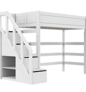 LIFETIME Kidsrooms Bed High bed with stepladder