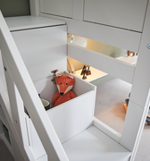 LIFETIME Kidsrooms Bed High Sleeper Bed 152 cm with Staircase - Breeze