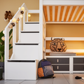 LIFETIME Kidsrooms Bed High Sleeper Bed 177 cm with Staircase - Breeze
