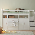 LIFETIME Kidsrooms Bed High Sleeper Bed incl. Storage 152 cm