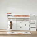LIFETIME Kidsrooms Bed High Sleeper Bed incl. Storage 152 cm