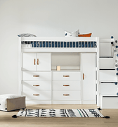 LIFETIME Kidsrooms Bed High Sleeper Bed incl. Storage 177 cm