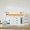 LIFETIME Kidsrooms Bed Mid Sleeper Bed 128 cm incl. Storage - Breeze