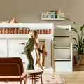 LIFETIME Kidsrooms Bed Mid Sleeper Bed 128 cm incl. Storage - Breeze