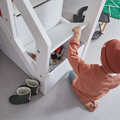 LIFETIME Kidsrooms Bed Mid Sleeper Bed 128 cm with Staircase - Breeze