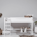 LIFETIME Kidsrooms Mid Sleeper Bed 128 cm with Ladder 120x200 cm