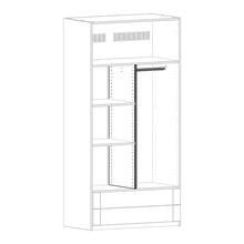 Load image into Gallery viewer, Partition wall in wardrobe base 100 cm
