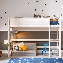 Load image into Gallery viewer, Low loft bed with straight ladder
