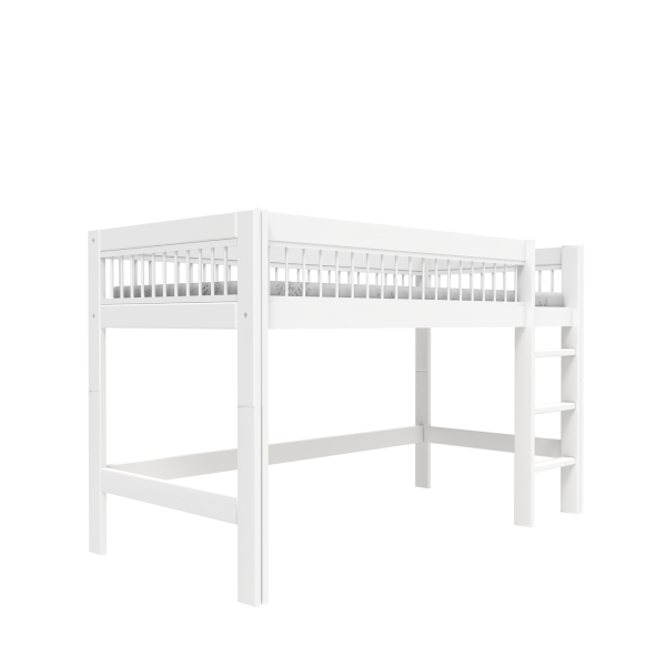 Semi high bed with straight ladder - Breeze