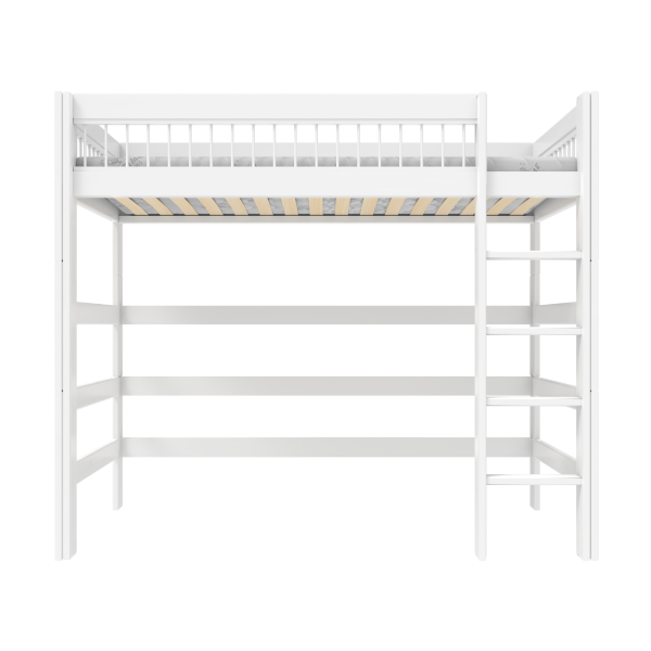 High bed with straight ladder - Breeze