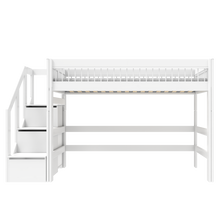 Load image into Gallery viewer, Low loft bed with stepladder - Breeze
