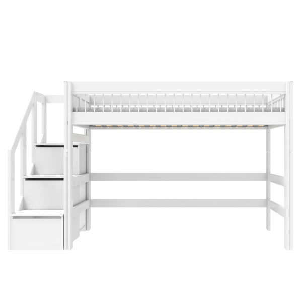 Low loft bed with stepladder - Breeze