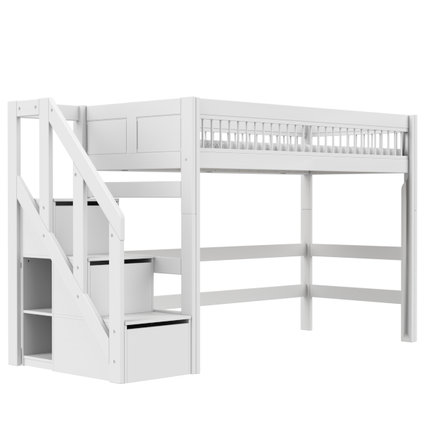 Low loft bed with stepladder - Breeze