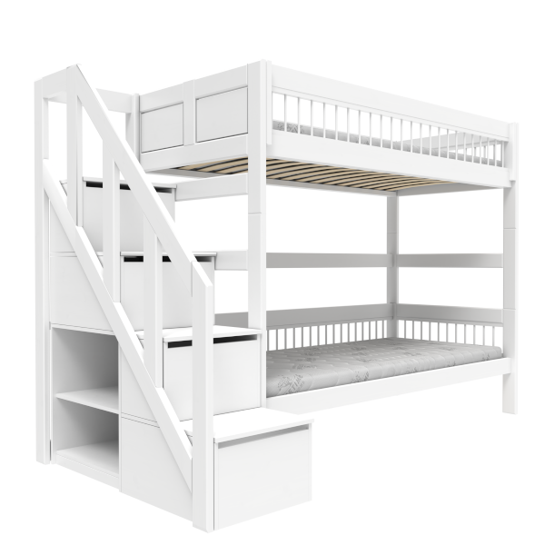 Bunk bed with stepladder 90x200 cm - Breeze