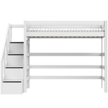 Carica l&#39;immagine nel visualizzatore di Gallery, Letto alto con scaletta - Breeze
