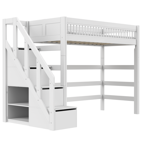 High bed with stepladder - Breeze