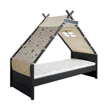 Lade das Bild in den Galerie-Viewer, Tipi bed OVER THE MOON - Black Edition
