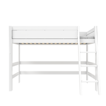 Load image into Gallery viewer, Low loft bed with slanted ladder
