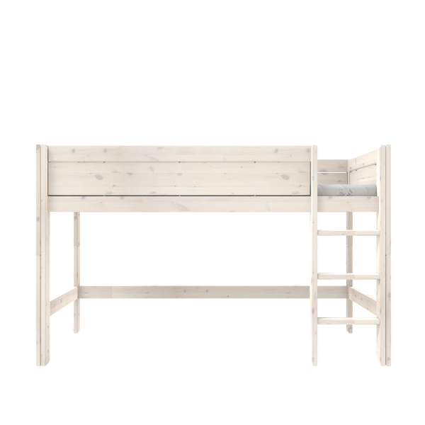 Semi high bed with straight ladder