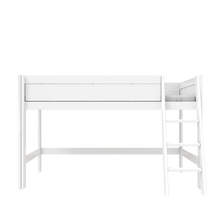 Load image into Gallery viewer, Semi high bed with slanted ladder
