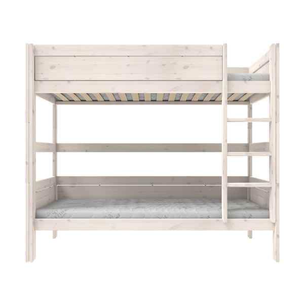 Bunk bed with straight ladder 90 x 200 cm