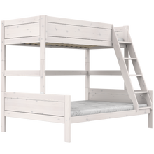 Load image into Gallery viewer, Family bunk bed with ladder 140 x 200 &amp; 90 x 200 cm
