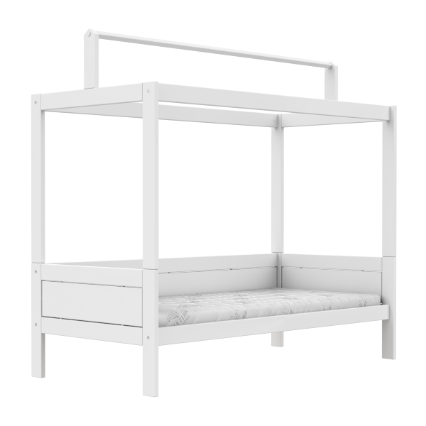 Bed met dakconstructie