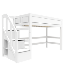 Load image into Gallery viewer, Low loft bed with stepladder
