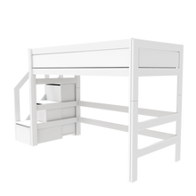 Load image into Gallery viewer, Low loft bed with stepladder
