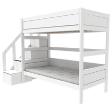 Load image into Gallery viewer, Bunk bed with stepladder 90 x 200 cm
