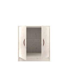 Carica l&#39;immagine nel visualizzatore di Gallery, Base contenitore All-In-One con ante, ripiano e asta appendiabiti
