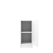 Carica l&#39;immagine nel visualizzatore di Gallery, Armadietto All-In-One - basso, con porta, ripiano e asta appendiabiti

