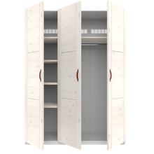 Load image into Gallery viewer, Wardrobe with shelves and clothes rail, 150 cm
