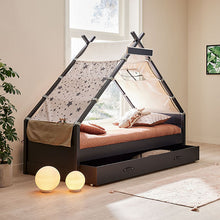 Afbeelding in Gallery-weergave laden, Tipi bed OVER THE MOON - Black Edition
