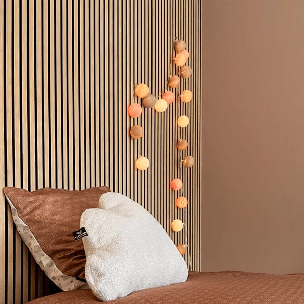 Baumwoll-Lichterkette - Crisp Peach