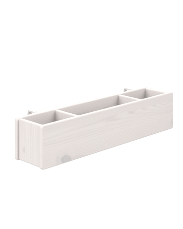 LIFETIME Kidsrooms Accessory Whitewash Storage box for the bed and wall