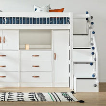 Charger l&#39;image dans la galerie, LIFETIME Kidsrooms All-in-one Storage ALL-IN-ONE tall storage with doors, shelf and clothes rail
