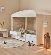 LIFETIME Kidsrooms Bed 4-in-1 Bed with Canopy