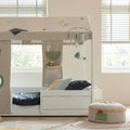 LIFETIME Kidsrooms Bed accessory Back Panel with pockets - Olympic Dreams