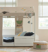 LIFETIME Kidsrooms Bed accessory Back Panel with pockets - Olympic Dreams