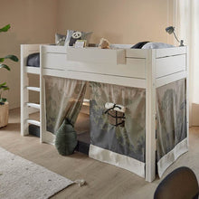 Afbeelding in Gallery-weergave laden, LIFETIME Kidsrooms Bed accessory Play curtain for Mid Sleeper Bed - Panda Paradise
