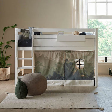 LIFETIME Kidsrooms Bed accessory Play curtain for Mid Sleeper Bed - Panda Paradise