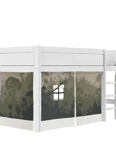 LIFETIME Kidsrooms Bed accessory Play curtain for Mid Sleeper Bed - Panda Paradise