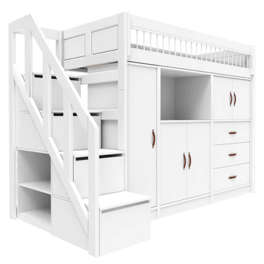 LIFETIME Kidsrooms Bed ALL-IN-ONE high bed with stepladder 177 cm