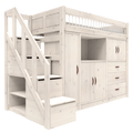 LIFETIME Kidsrooms Bed ALL-IN-ONE high bed with stepladder 177 cm